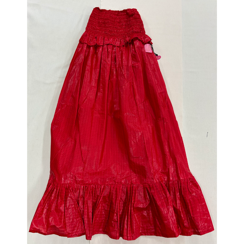 2 in 1 Elastic Long Dress - Red