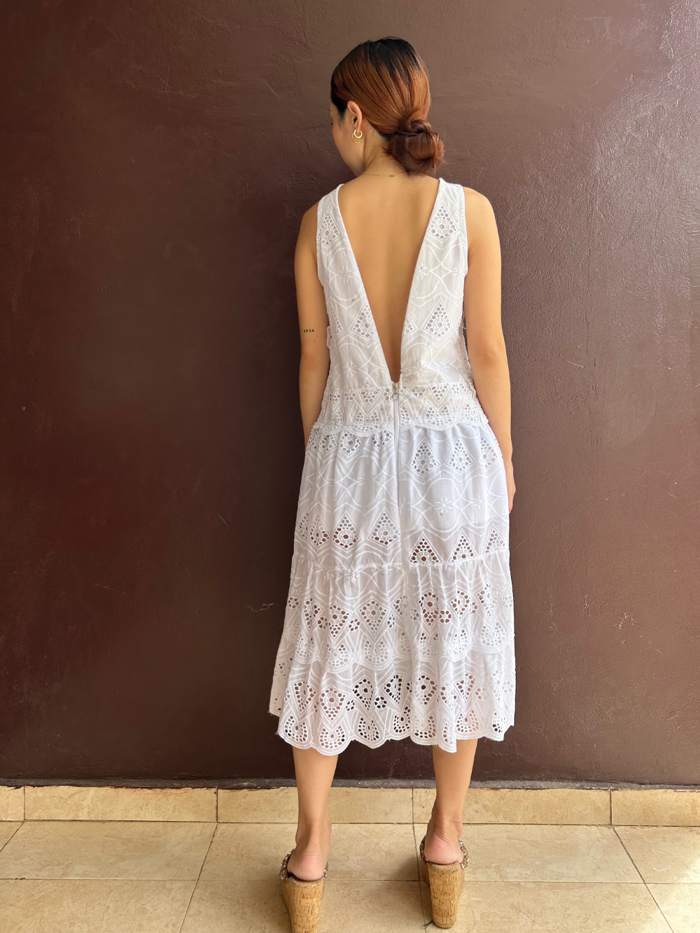 Wedding tank dress (white lace)