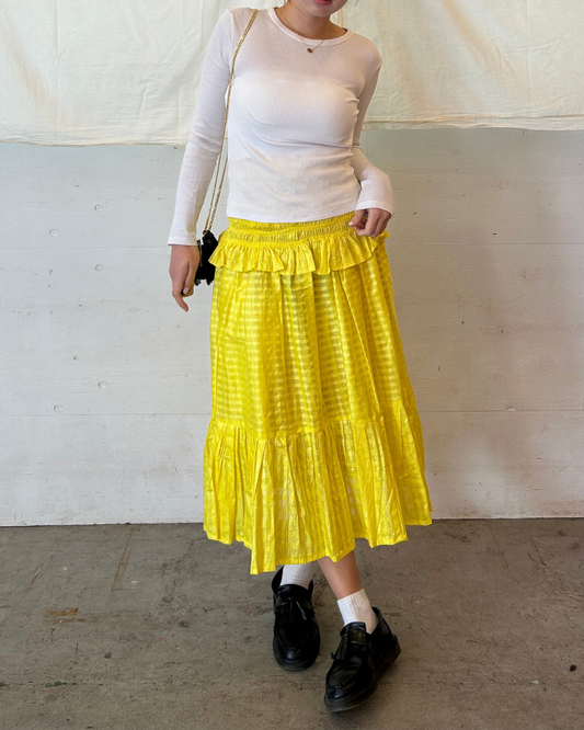 2-in-1 ドレススカート - Yellow