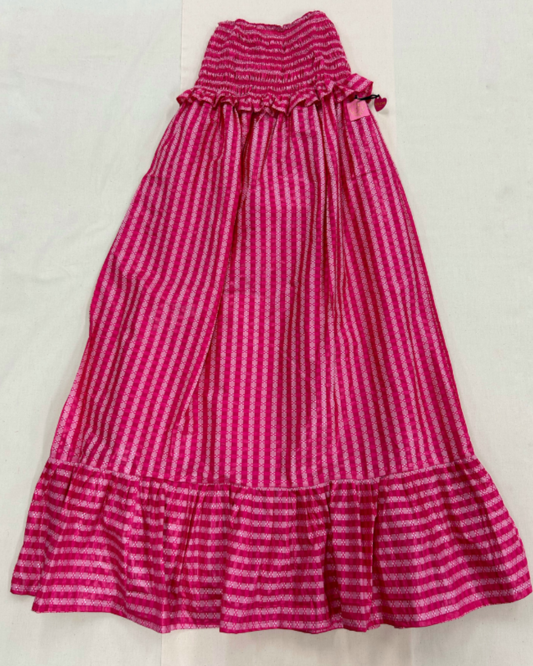 2 in 1 Elastic Long Dress - Pink