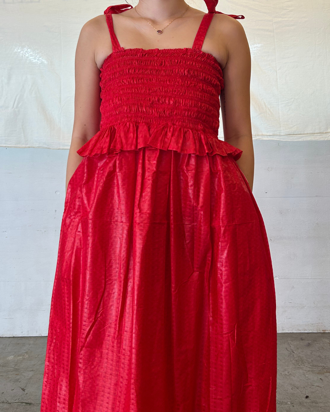 2-in-1 ドレススカート - Red