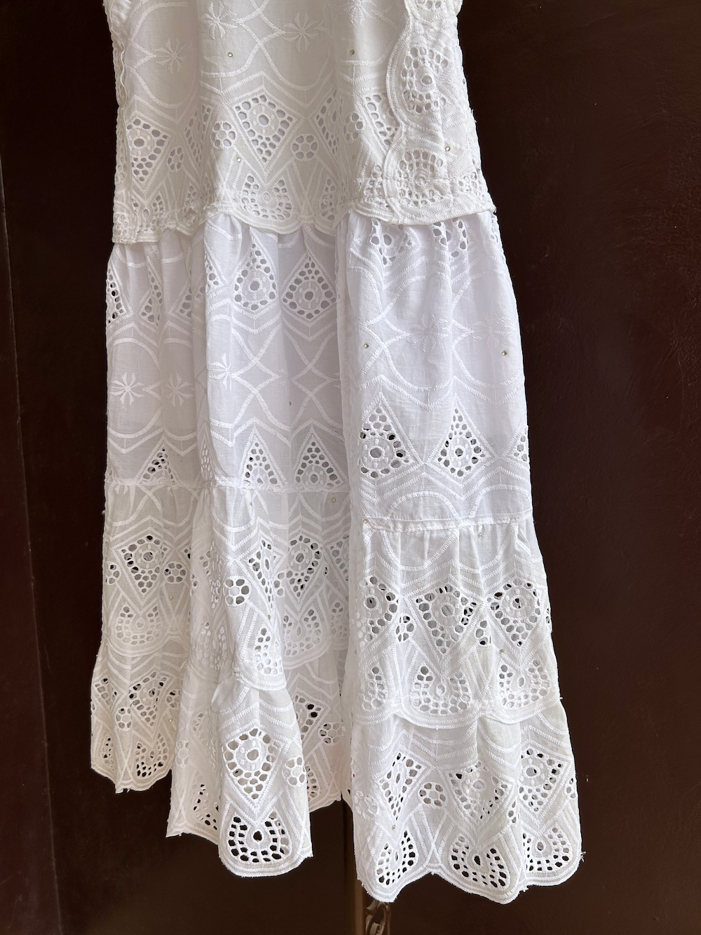 Wedding tank dress (white lace)