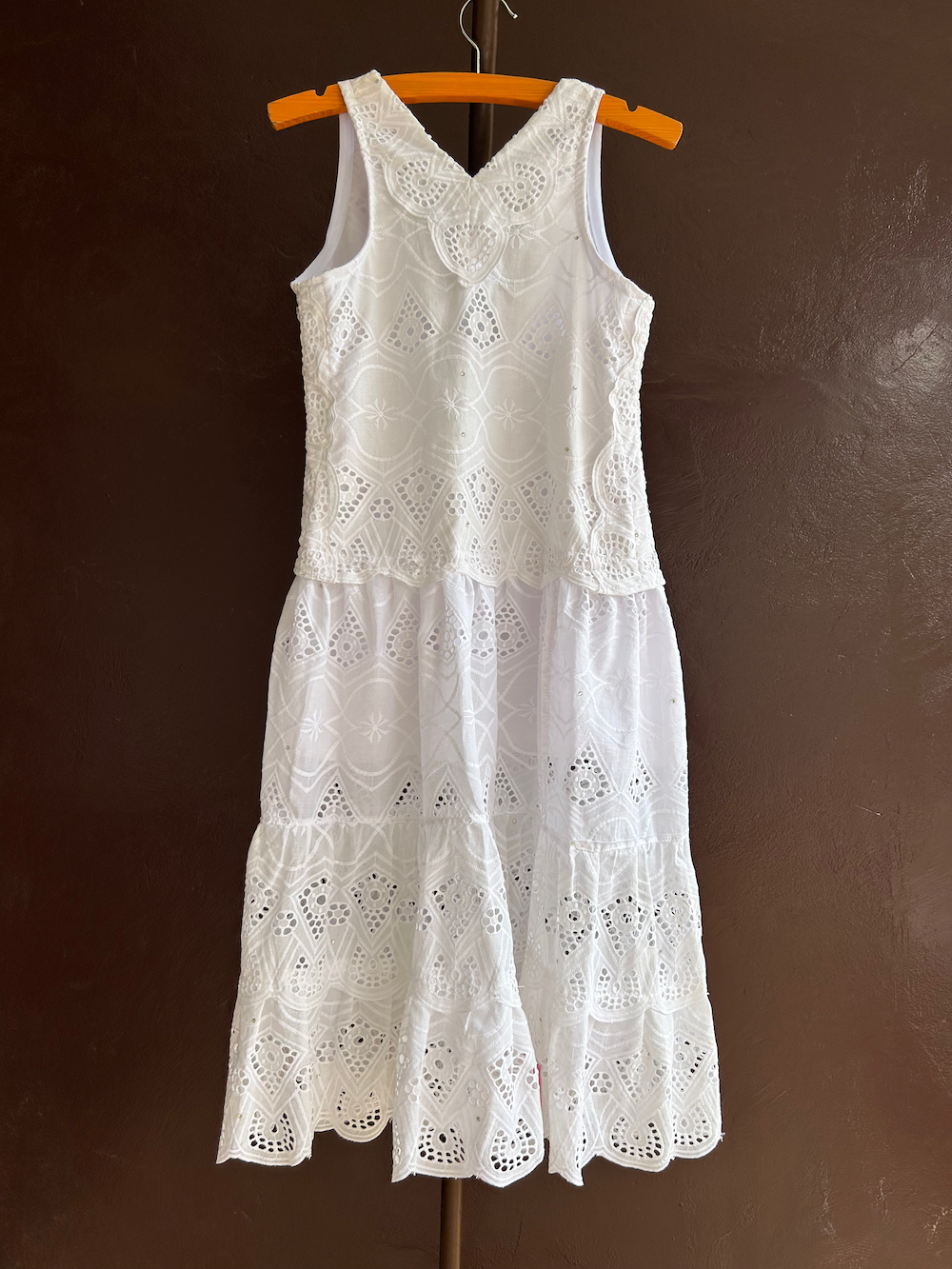 Wedding tank dress (white lace)