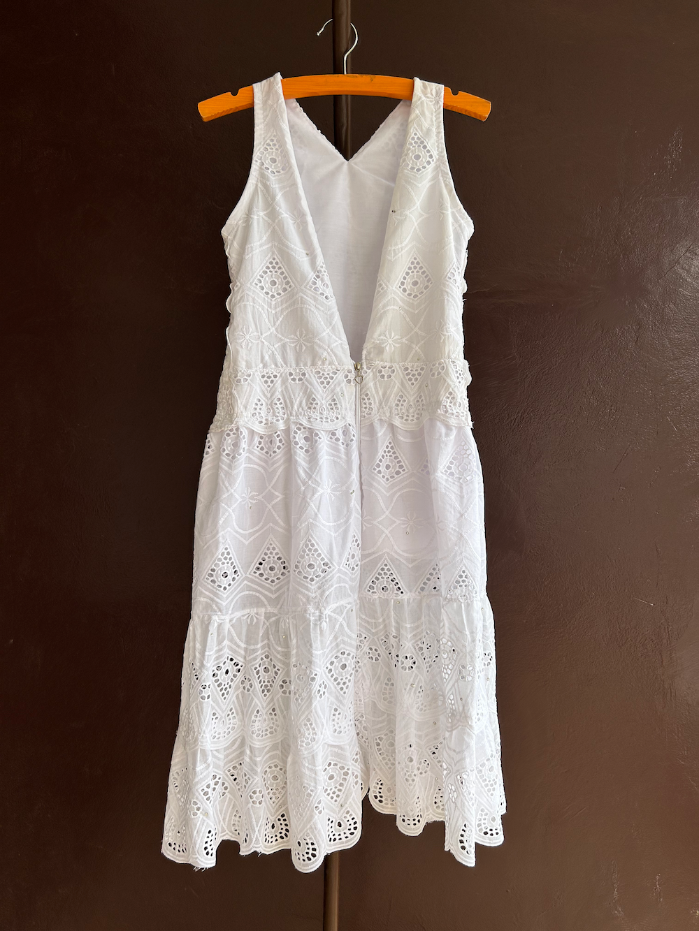 Wedding tank dress (white lace)