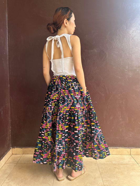 ティアードスカート（ワックス）