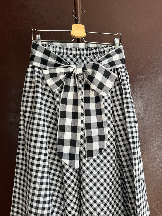 リボンサーキュラススカート / クロスカラー