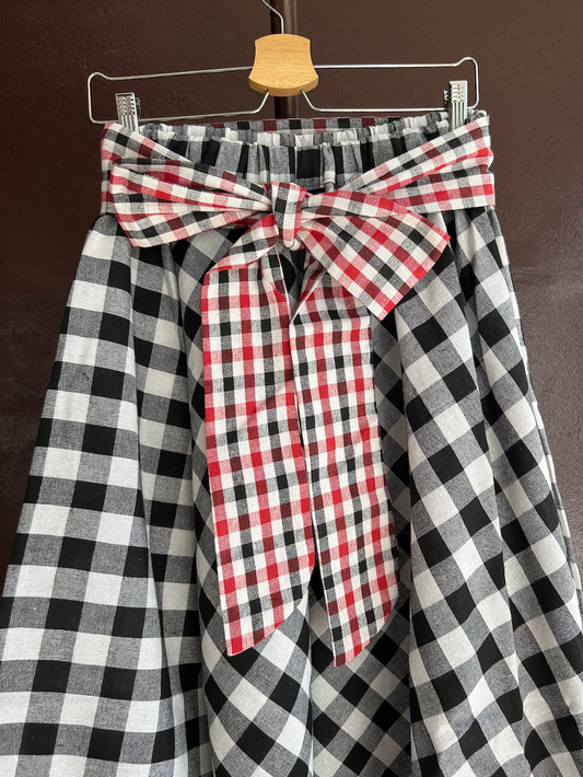 リボンサーキュラススカート / クロスカラー