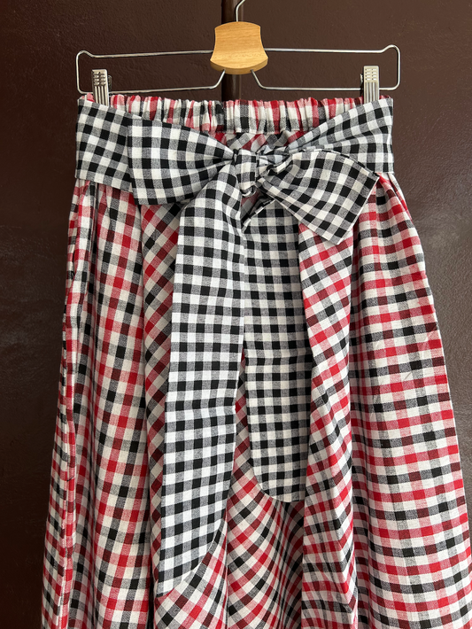 リボンサーキュラススカート / クロスカラー