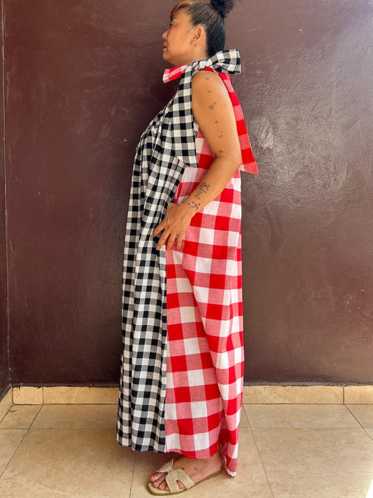 スリットドレス / クロスカラー